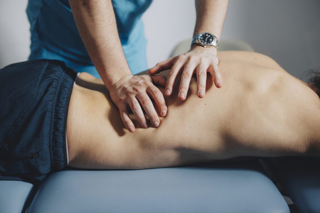 Therapeutic massage session focused on pain relief, injury recovery, and overall body wellness