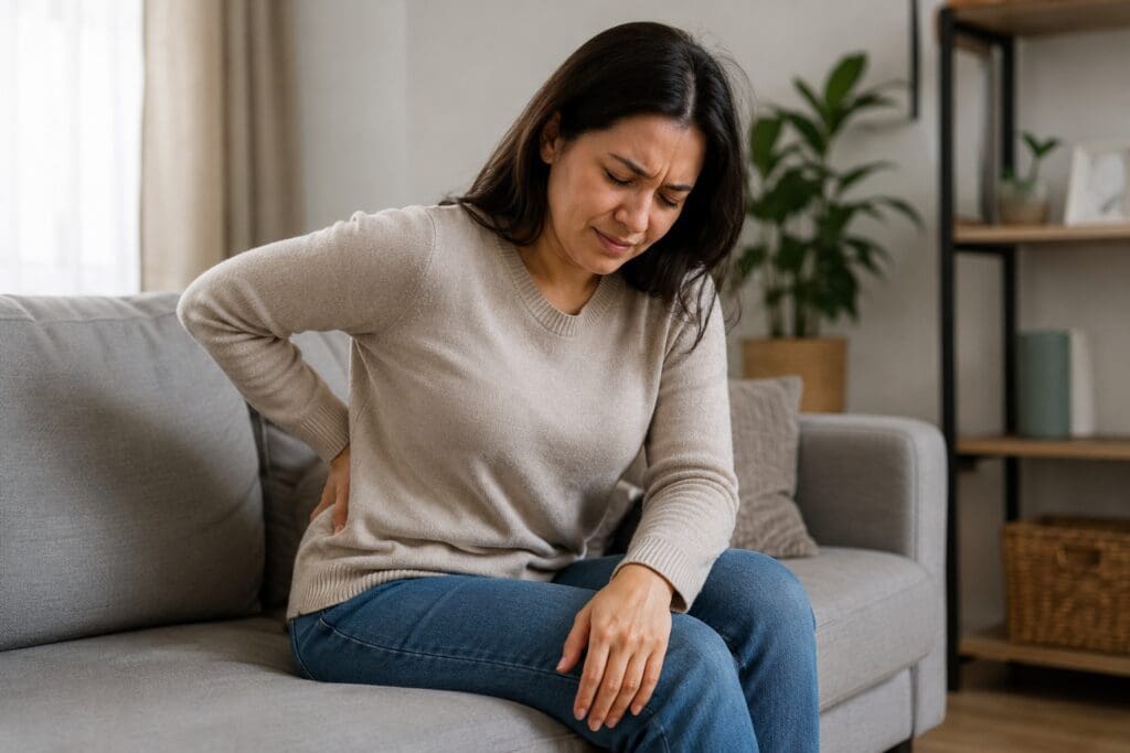 Woman Experiencing Back Pain